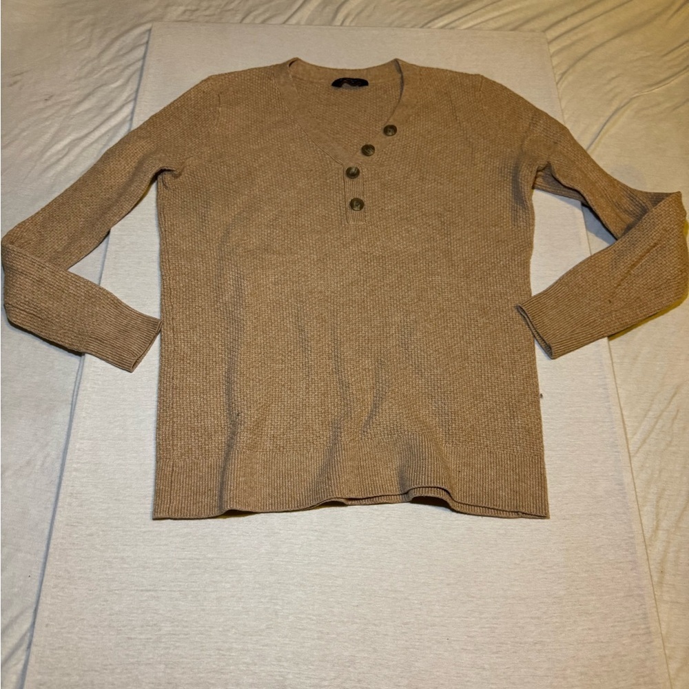 Denver Hayes Brown Long Sleeve Henley